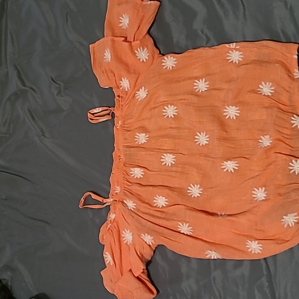 Off shoulder spaghetti strap top